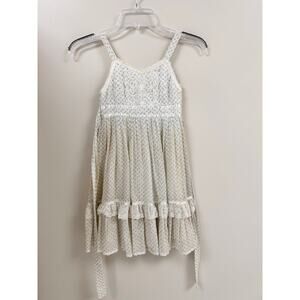 Vintage Gunne Sax Girls 70s Floral Cottage Prairie Maxi Dress Size 7